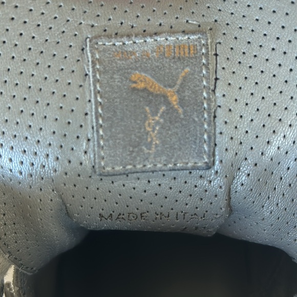 YSL x Puma Gray Leather Hi-tops. - Picture 7 of 7
